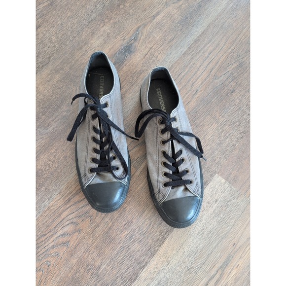 Converse Other - Converse Chuck Taylor All Star Sz 11  Low Top Canvas Denim Grey/Black Studs